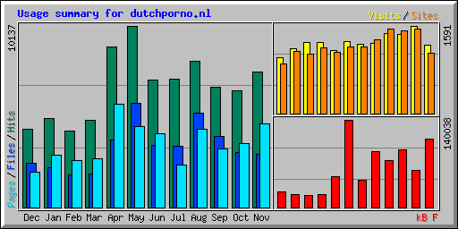 Usage summary for dutchporno.nl